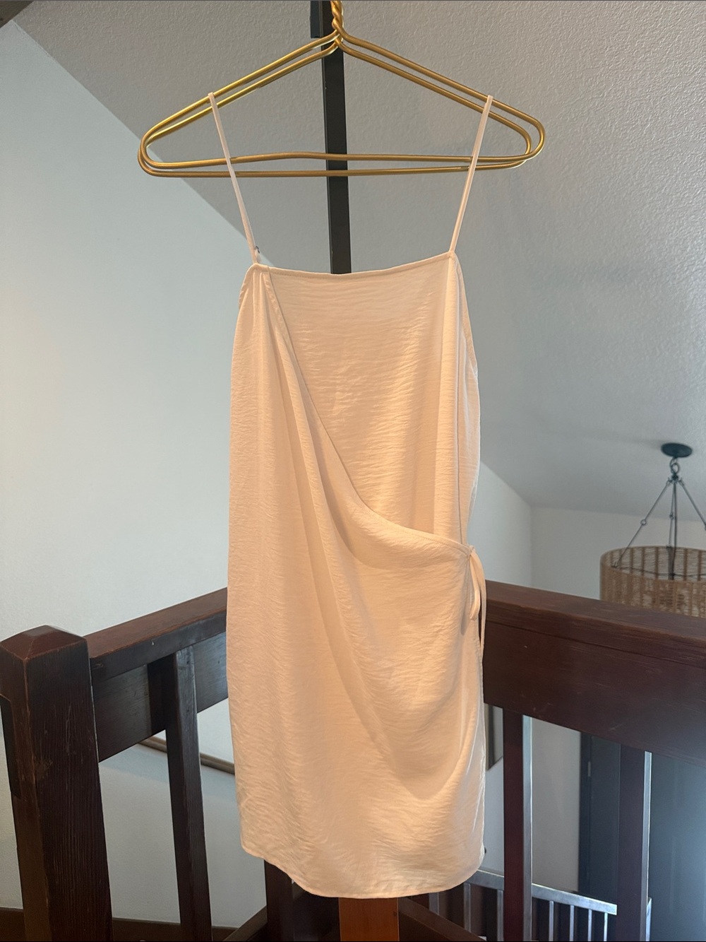 B.P. White Strappy Wrap Dress M - Picture 1 of 4